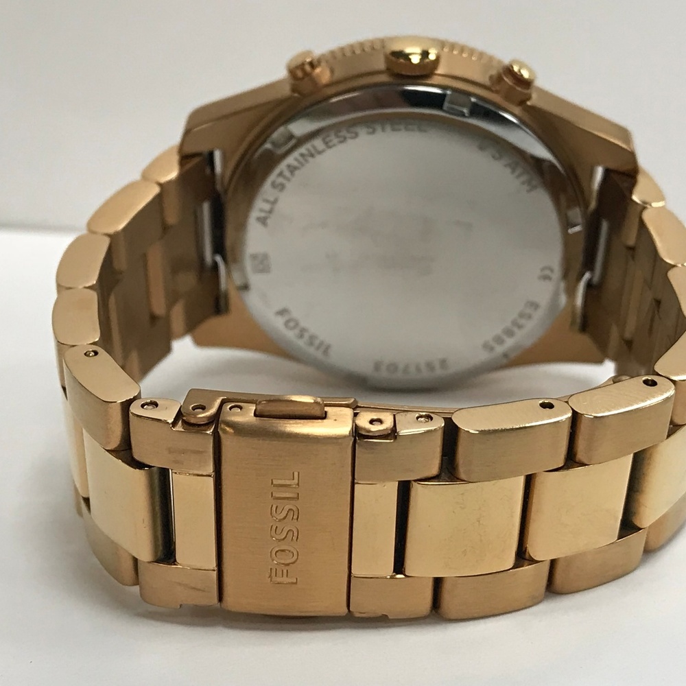 Fossil Rose Gold Steel Quartz Ladies Watch - Picture 3 of 6